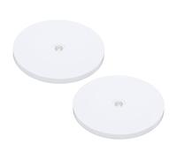 PATIKIL 6 Inch Heavy Rotating Swivel Stand, 2Pcs 360˚ Rotation Lazy Susan Turntable with Steel Ball Bearings for Model Base Rotating Plants TV Computers Monitors, White