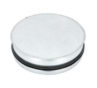 PATIKIL 6 Inch Metal Tee Cap, Galvanized Steel Duct End Cap Dry Vent Cover Ducting Sealing Tee Plug with Rubber Gasket for HVAC Systems Indoor and Outdoor Use