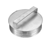 PATIKIL 6 Inch Metal Tee Cap with Handle, Galvanized Steel Duct End Cap Dry Vent Cover Ducting Sealing Tee Plug for HVAC Systems Indoor and Outdoor Use