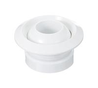 PATIKIL 6 Inch Round Air Vent, Adjustable Ball Jet Nozzle Diffuser Ceiling Diffuser Vent Cover Aluminum Alloy Soffit Vent for Bathroom Kitchen Living Room Ventilation, White