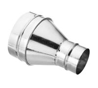 PATIKIL 6 Inch to 3 Inch Round Duct Reducer Increaser Connector, Galvanized Steel Adapter Pipe Fitting for Bathroom Kitchen Ventilation Systems, Silver Tone