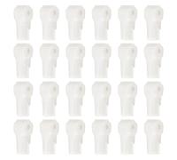 PATIKIL 6 mm Stop Peg Lock, 25 Pcs Pegboard Hooks Anti Sweep Theft Hook Locks Plastic Pegs for Mobile Accessories Shop Clothes Retail Security Display, White