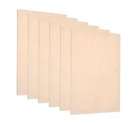 PATIKIL 6 Pack 5.5 x 7.5 Inch Wooden Square Canvas Boards for Painting, Pouring, DIY Art