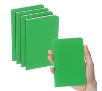 PATIKIL 6 Pack A6 Notebook, A6 Journal Mini Notebook Pocket Kraft Memo Notepads Lined Sketchbook Small 3.5x5.5 Inch 30 Sheets for Men Women Office Supplies Purse Travelers, Dark Green