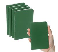 PATIKIL 6 Pack A6 Notebook, A6 Journal Mini Notebook Pocket Kraft Memo Notepads Lined Sketchbook Small 3.5x5.5 Inch 30 Sheets for Men Women Office Supplies Purse Travelers, Green Tone