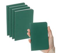 PATIKIL 6 Pack A6 Notebook, A6 Journal Mini Notebook Pocket Kraft Memo Notepads Lined Sketchbook Small 3.5x5.5 Inch 30 Sheets for Men Women Office Supplies Purse Travelers, Cyan Green