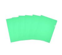 PATIKIL 6 Pack L-Type Plastic Folders, Letter Size Clear Folders for Documents Paper Sleeves Project Folder for Home Office, Green