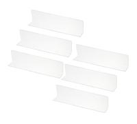 PATIKIL 6 Pack Shelf Dividers for Closet Organization, 250 x 30 x 60mm Acrylic Closets Separator Kitchen Cabinet Shelves Under Bed Blocker for Bedroom Kitchen Office, Clear