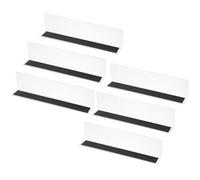 PATIKIL 6 Pack Shelf Dividers for Closet Organization, 250 x 30 x 60mm Acrylic Magnetic Closets Separator Kitchen Cabinet Shelves Under Bed Blocker for Bedroom Kitchen Office, Clear