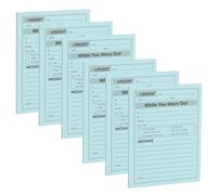 PATIKIL 6 Pack While You were Out Message Pad, 4.25 x 5.5 Sticky Notes Notepads 50 Sheets Per Pad Memo Phone Message Pads for Office, Blue