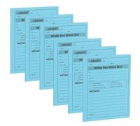 PATIKIL 6 Pack While You were Out Message Pad, 4.25 x 5.5 Sticky Notes Notepads 50 Sheets Per Pad Memo Phone Message Pads for Office, Dark Blue