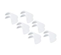 PATIKIL 6 Pairs Shoulder Pads, Costume Shoulder Pads Breathable Sponge Pads Covered Set-in for Women Clothing Men Blazer Suit Coat Sewing, White, S