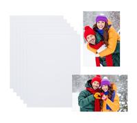 PATIKIL 6 Pcs 14x11 Inch Sublimation Blanks, Aluminum Sublimation Metal Photo Sign Prints Home Decor for DIY Souvenir Wall Frame Living Room Bedroom Decoration Design Work, White