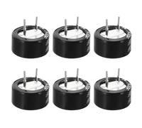 PATIKIL 6 Pcs 5.5V Super Capacitors, 0.33F C-Shaped Button Capacitor High Energy Low Resistance High Consistency for AC Motor Power Display Screen, Black