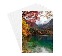 PATIKIL 6 Pcs Aluminum Sublimation Blanks, 20x30CM Metal Sublimation Blank Sign Metal Photo Prints for Custom Personalized Frame Cards Photo, Pearl White