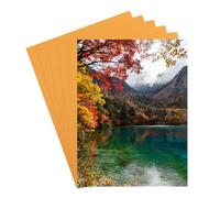 PATIKIL 6 Pcs Aluminum Sublimation Blanks, 20x30CM Metal Sublimation Blank Sign Metal Photo Prints for Custom Personalized Frame Cards Photo, Mirror Gold