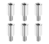 PATIKIL 6 Pcs Arcade Game Joystick Extender, 10mm Arcade Joystick Shaft Extender Thickened Game Controller Rod Screw for Classic Fighting Machine, Silver