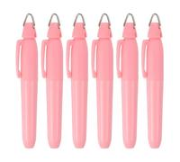 PATIKIL 6 Pcs Highlighters Set, Chisel Tips Dry-Quickly Bible Highlighter Markers with Triangle Hook No Ink Bleeding for Notes Journaling Pain Office Supplies, Pink