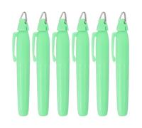 PATIKIL 6 Pcs Highlighters Set, Chisel Tips Dry-Quickly Bible Highlighter Markers with Triangle Hook No Ink Bleeding for Notes Journaling Pain Office Supplies, Green
