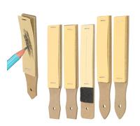 PATIKIL 6 Pcs Sandpaper Pencil Sharpener, Pencil Pointer Sharpening Sketch Art Drawing Tool for Artists, Art Supplies, Pastel Sticks, Drawing Crayons, Charcoal Pencil, Brown