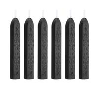PATIKIL 6 Pcs Sealing Wax Sticks, Wax Seal Sticks with Wicks Vintage Traditional Style for Stamp Seals Envelope Letter Wedding Invitations Crafting Wrapping, Black