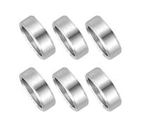 PATIKIL 6 Pcs Stainless Steel Spacers, 10mm ID x 12mm OD x 2mm Height 304 Stainless Steel Bushing Screw Standoff Unthreaded Round Spacer for 3/8"M10 Screws Bolts Nuts