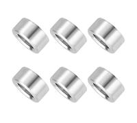 PATIKIL 6 Pcs Stainless Steel Spacers, 6mm ID x 10mm OD x 4mm Height 304 Stainless Steel Bushing Screw Standoff Unthreaded Round Spacer for 1/4"M6 Screws Bolts Nuts