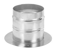 PATIKIL 6" Round Duct Collar, Galvanized Duct Connector Flange Pipe Collar Take Off Collar for Flexible or Rigid Ducts, Heating Cooling Ventilation Exhaust Fan Vent Systems