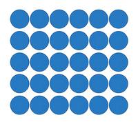 PATIKIL 6" Round Floor Sticker, 30 Pack Floor Spot Marker Self Adhesive Waterproof Vinyl Line Up Sign Decorative Stickers for Classroom, Ice Blue