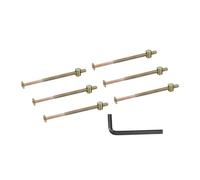 PATIKIL 6 Set Bunk Bed Bolts and Nuts Kit, M6x110mm Furniture Bolts Hex Drive Socket Cap Hardware Replacement for Beds Headboards Chairs