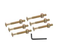 PATIKIL 6 Set Bunk Bed Bolts and Nuts Kit, M8x75mm Furniture Bolts Hex Drive Socket Cap Hardware Replacement for Beds Headboards Chairs