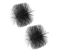 PATIKIL 6" Wire Chimney Cleaning Brush, 2 Pcs Polypropylene Round Chimney Sweep Brush with M6 Fitting for Fireplace Burning Stove Tent Dryer Pipes