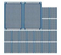 PATIKIL 6 x 4 cm Double Sided PCB Board, 20 Pcs 1.6 mm Thickness Prototype Kit, PCB Circuit Board FR-4 Perfboard for DIY Soldering Electronic Experiments, Blue