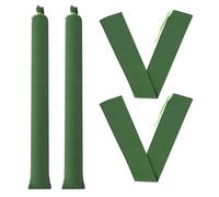 PATIKIL 6' x 6" Sand Bag for Flooding, 4 Pack Long Canvas Sandbags Thickened Water barriers for Flooding with Binding Elastic Band for Door Flood Control, Green