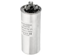 PATIKIL 60/7.5uF 60+7.5MFD 370-440V AC Capacitor, 1Pcs CBB65 Motor Start Capacitors Dual Round Run Capacitor for Air Conditioner or Heat Pump Condenser Straight Cool
