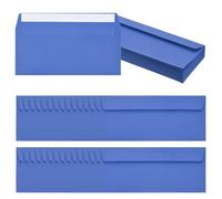 PATIKIL 60 Pack Light Sky Blue #10 Business Envelopes, Colored Self Seal Letter Size Envelopes for Business Mailing Office Checks Invitation, 24.1 x 10.5 cm