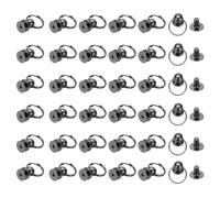 PATIKIL 60 Pcs 0.31"x0.24" Screwback Round Head Rivet with Single Ring, Leather Rivet Kit Metal Handmade DIY Purse Bag Belt Hardware Accessory for Leather Crafting Handbags, Gunmetal
