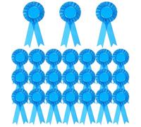 PATIKIL 60 Pcs Award Ribbons, 1st, 2nd, 3rd Place Winner Recognition Ribbon Blank Prize Ribbons Participation Medal Ribbons for Competition Sports Event, Lake Blue