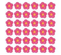 PATIKIL 60 Pcs Flower Iron on Patches, Embroidered Sew on Applique Repair Patch for Backpacks Clothing Shoes Hats DIY, Rose Red