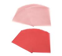 PATIKIL 60 Sheets Vellum Paper 8.5x11inches, Printable Translucent Paper 100GSM Colored for Invitations Laser Inkjet Printing Card Making Crafting Wedding Tracing, Red/Pink