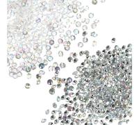 PATIKIL 6000Pcs Acrylic Wedding Diamonds 3mm Table Scatter Confetti Crystals Vase Fillers Gems for Table Centerpiece Bridal Shower Party (4000Pcs Silver Clear AB and 2000Pcs Clear AB)