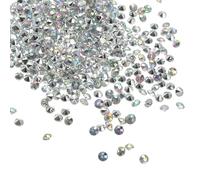 PATIKIL 6000Pcs Acrylic Wedding Diamonds 4mm Table Scatter Confetti Crystals Vase Fillers Gems for Table Centerpiece Bridal Shower Party, Silver Clear AB