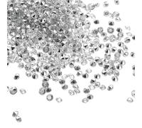 PATIKIL 6000Pcs Acrylic Wedding Diamonds 4mm Table Scatter Confetti Crystals Vase Fillers Gems for Table Centerpiece Bridal Shower Party, Clear Silver
