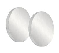 PATIKIL 6061 Aluminum Disc, 2 Pcs 3.1x1/3 Inch Round Flat Plain Aluminum Metal Plate for Industrial Crafting DIY