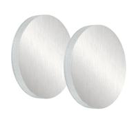 PATIKIL 6061 Aluminum Disc, 2 Pcs 3.9x1/2 Inch Round Flat Plain Aluminum Metal Plate for Industrial Crafting DIY