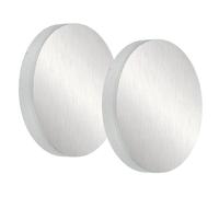 PATIKIL 6061 Aluminum Disc, 2 Pcs 3.9x5/9 Inch Round Flat Plain Aluminum Metal Plate for Industrial Crafting DIY