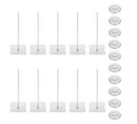 PATIKIL 60mm Perforated Insulation Pins with Round Washer,50 Sets 2in Insulating Nails Wall Plug for Fixing Foam Boards to Wall or Ceiling