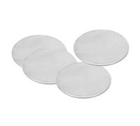PATIKIL 60mm Steel Disc, 4Pcs Metal Stamping Blanks Tags Circle Round Metal Plate Strike DIY 304 Stainless Steel for Laser Engraving Stamping Craft Name Tag