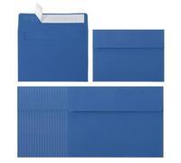 PATIKIL 60Pack A2 Envelopes, Self Seal Blue Invitation Envelopes for Postcard Wedding Greeting Cards Photos Announcement Mailing, 14.6 x 11.1cm Size