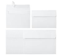 PATIKIL 60Pack A2 Envelopes, Self Seal White Invitation Envelopes for Postcard Wedding Greeting Cards Photos Announcement Mailing, 14.6 x 11.1cm Size